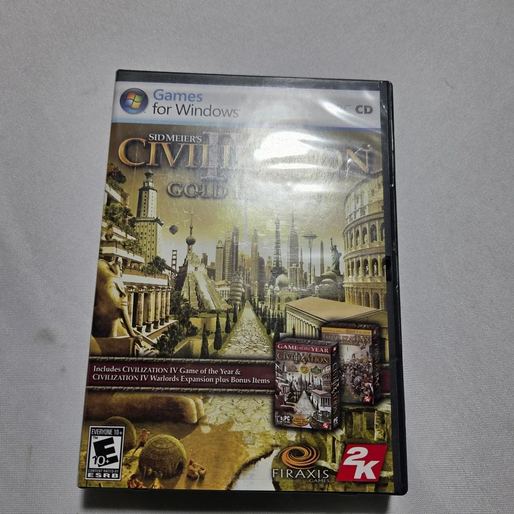 Sid Meiers Civilization IV 4 Gold Edition‎ PC Games for Windows 2007 2K Firaxis